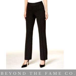 INC International Concepts Faux Leather Trim Trouser Pants Sz 6